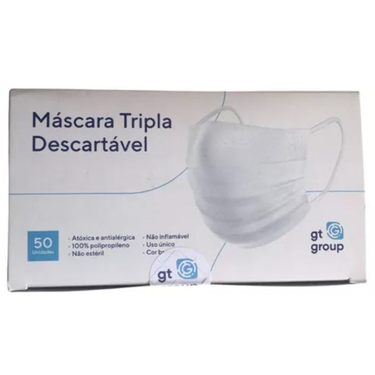 MASCARA TRIPLA C/50 BRANCA - GT-GROUP