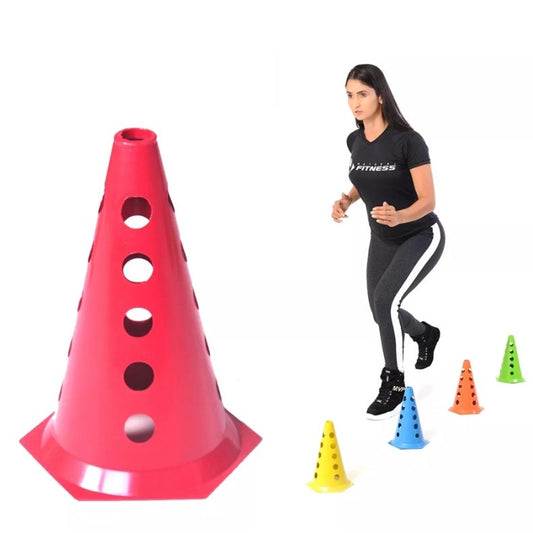 CONE DE AGILIDADE 23CM C/ FUROS