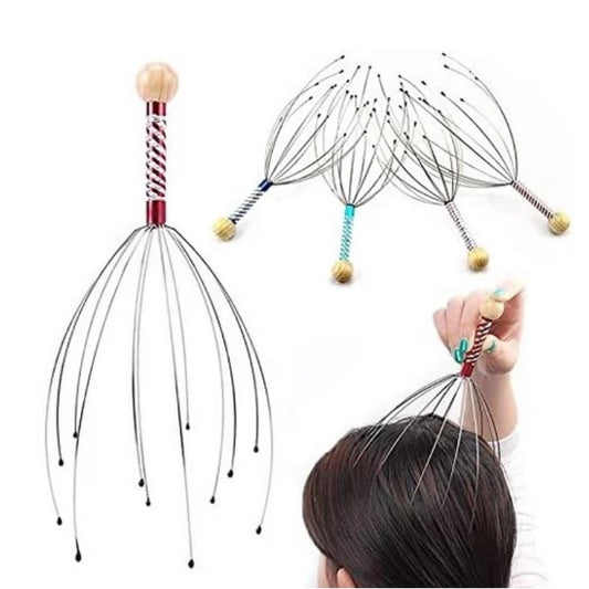 Massageador Manual de Cabeca 12 pontas - ALUX